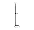 Pied De Lampe Lampadaire Avec Porte Plante Pour Extérieur En Métal Noir H 160 Cm