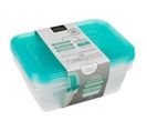 Lot De 3 Boîtes De Conservation "fresh et Freeze" 1,25l Bleu