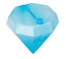 Lot De 20 Glaçons Réutilisables "diamant" 13cm Bleu et Transparent