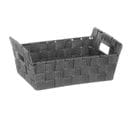 Panier De Rangement "biseauté" 28cm Gris Foncé