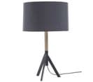 Lampe à Poser Trépied En Bois et Métal "elot" 54cm Noir