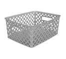 Panier Multi-usages "basket" 10cm Gris