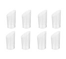 Lot De 8 Verrines Plastique Réutilisable "biseauté" 7cl Transparent