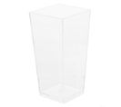 Lot De 8 Verrines Plastique Réutilisable "carré" 8,5cl Transparent