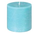 Bougie Ronde "rustic" 7cm Turquoise