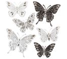 Lot De 6 Stickers "papillon" - 30x30 Cm