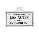 Plaque Décorative En Métal Rétro Et Vintage Avec Citation 25.5 X 17.5 Cm