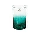 Vase Cylindrique En Verre Craquelé H 20 Cm