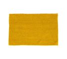 Tapis De Salle De Bain Ocre Chenille 50 X 80 Cm