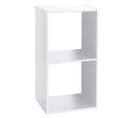 Etagère 2 Cases Mix - P. 34,5 Cm X H. 67,5 Cm - Blanc