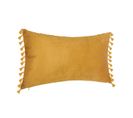 Coussin En Velours Ocre 30 X 50 Cm