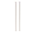 Lot De 2 Tringles Extensibles "paio" 70-110cm Blanc