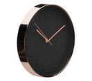 Horloge Murale "gold" 30cm Noir et Cuivre