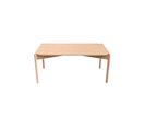 Table Basse En Mdf Rectangulaire - L.90 X H. 48 Cm - Beige