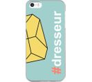 Coque semi-rigide pour dresseur turquoise pour iPhone 5/5S/SE