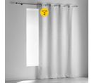 Lot De 2 Rideaux à Oeillets 140 X 240 Cm Occultant Velours Frappe Opacia Blanc