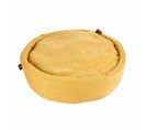 Coussin Rond Pour Chien et Chat "cosy Golden" 60cm Jaune