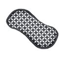 Lot De 3 Éponges Microfibre "geoflower" 18cm Noir et Blanc