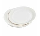 Lot De 20 Assiettes En Carton "vitamine" 18cm Blanc