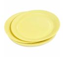 Lot De 20 Assiettes En Carton "vitamine" 23cm Jaune