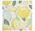 Lot De 20 Serviettes En Papier "citrons" 33x33cm Jaune