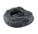 Coussin Pour Chien et Chat "fluffy" 55cm Anthracite