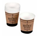 Lot De 10 Gobelets En Carton "bistrot" 23cl Naturel