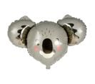 Ballon Gonflable Métallisé "tête De Koala" 67cm Gris