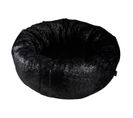 Coussin Pour Chien et Chat "paillettes" 55cm Noir