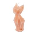 Bougie Déco Chat "arty" 13cm Blush