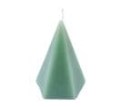 Bougie Déco Pyramide "arty" 12cm Céladon