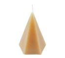 Bougie Déco Pyramide "arty" 12cm Semoule