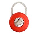 Jouet Pour Chien "pneu et Corde" 30cm Rouge