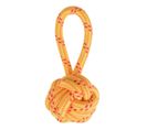 Jouet Pour Chien "corde Balle 1 Poignée" 27cm Orange