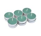 Lot De 12 Bougies Chauffe-plat "essentiel Ii" 3,5cm Thé Vert