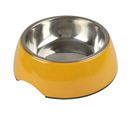 Gamelle Pour Chien et Chat "bol Inox" 14cm Moutarde