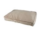 Coussin Rectangle Chien et Chat Velours "crafty" 80cm Noisette