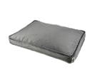 Coussin Rectangle Chien et Chat Velours "crafty" 100cm Gris