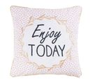 Housse De Coussin "enjoy" 40 X 40 cm Rose