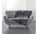 Plaid Uni En Flanelle "flanou" 125x150cm Gris