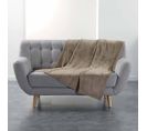 Plaid Uni En Flanelle "flanou" 125x150cm Taupe