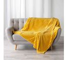 Plaid Flanelle Kalie Jaune 180x220