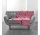 Plaid Flanelle Flanou Rose 125x150