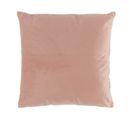 Coussin Déco Uni "velvetine" 40x40cm Rose Dragée