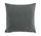 Coussin Déco En Velours "casual" 40x40cm Gris