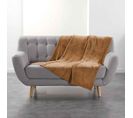 Plaid Uni En Flanelle "flanou" 125x150cm Camel