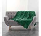 Plaid Uni En Flanelle "flanou" 180x220cm Vert