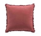 Coussin Déco à Franges "eve" 45x45cm Marsala