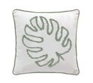 Housse De Coussin "mahe" 40x40cm Naturel et Vert