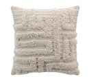 Housse De Coussin Tufté "alixia" 40x40cm Beige